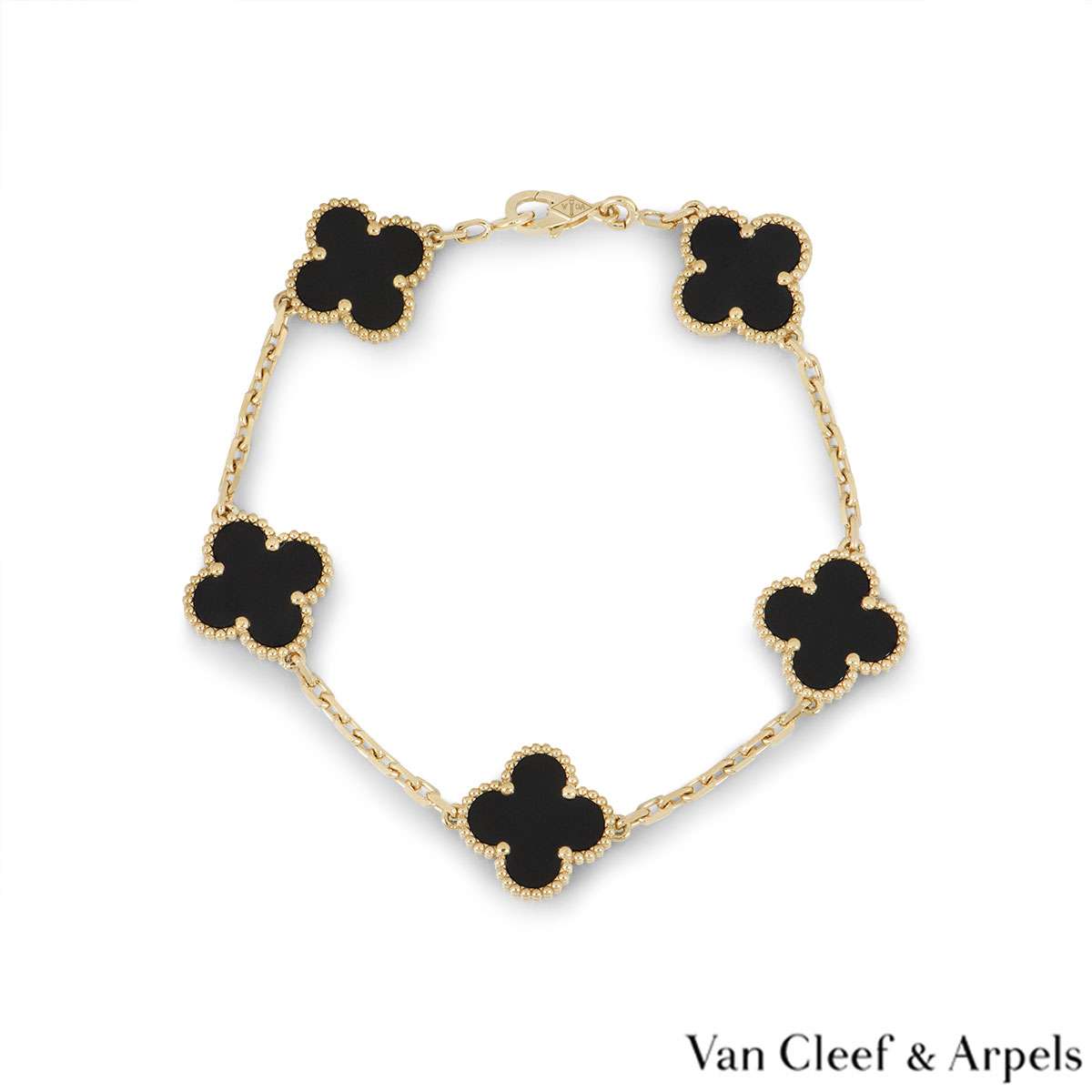 black alhambra bracelet